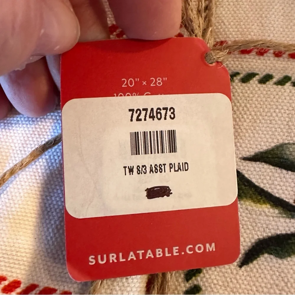 Sur La Table Plaid Towel Set